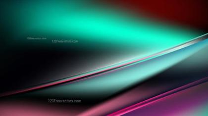 Abstract Emerald and Crimson Waves