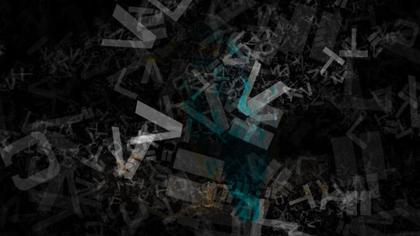 Abstract Typography Composition