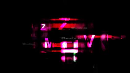 Abstract Glitch Text Design