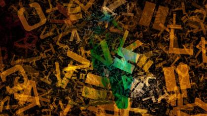 Overlapping Letters Composition