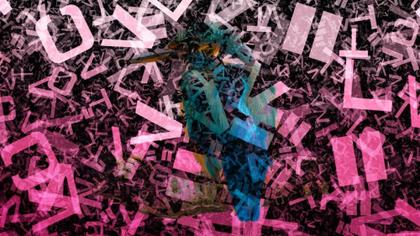 Abstract Kingfisher with Letters