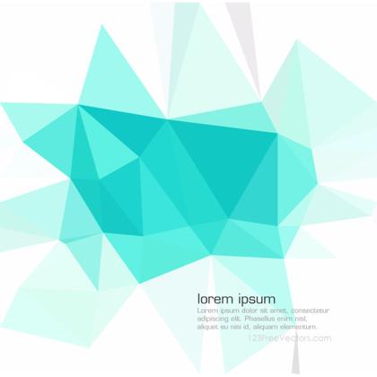 Turquoise Polygonal Background