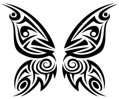Free Tribal Butterfly Vector
