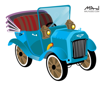 Old Car Vector Image