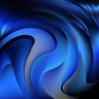 Swirling Blue Abstraction