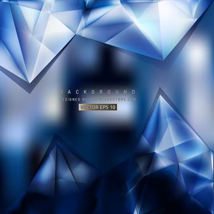 Dark Blue Triangle Polygonal Background Design