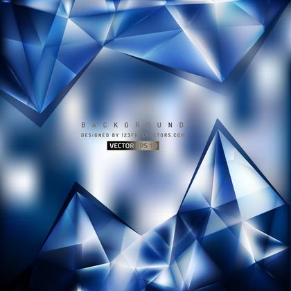 Dark Blue Triangle Polygonal Background Template