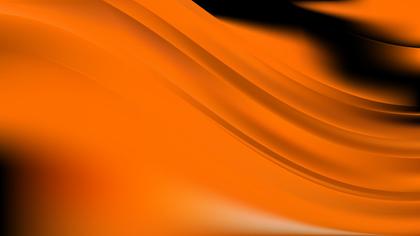 Orange Flow Abstract
