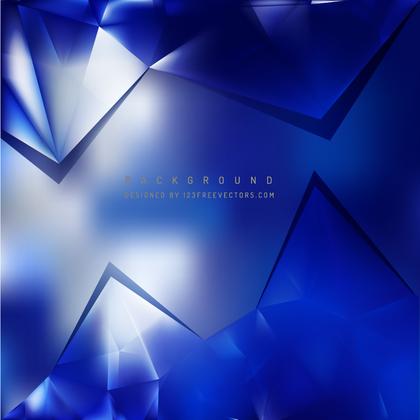 Navy Blue Triangular Background Template
