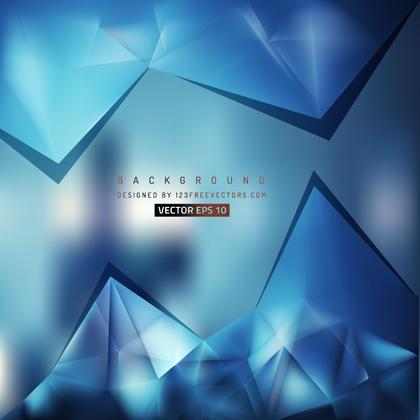 Abstract Blue Geometric Triangle Background Design