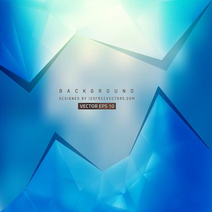 Abstract Blue Polygonal Triangular Background