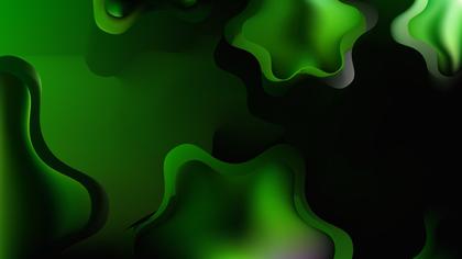 Abstract Green Swirls