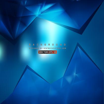 Abstract Blue Triangle Polygonal Background Design