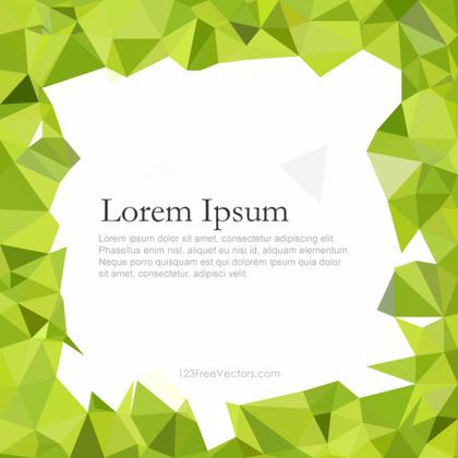 Light Green Polygonal Border