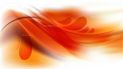 Orange Flow Abstract