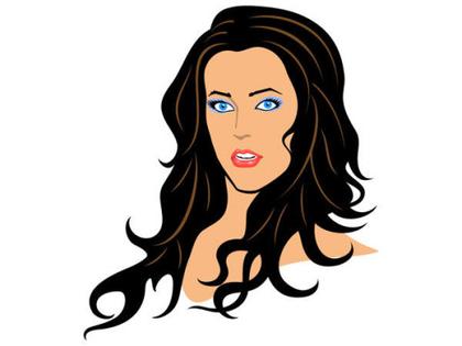 Beautiful Girl Vector Art