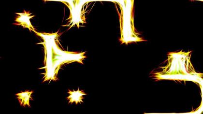 Glowing Shapes on Black