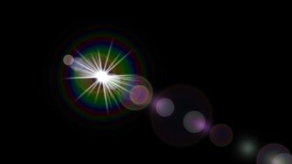 Lens Flare On Black