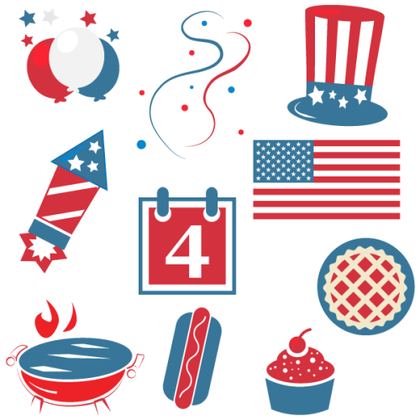 Happy Fourth of July Clipart