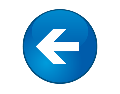 Vector Glossy Round Button with Arrow