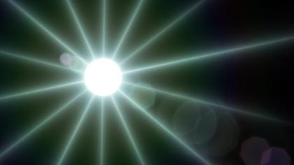 Glowing Rays of Light