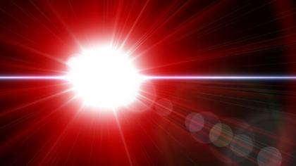Red Burst of Light