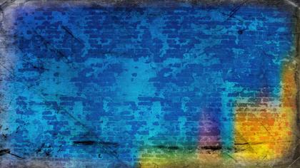 Blue Brick Wall Grunge