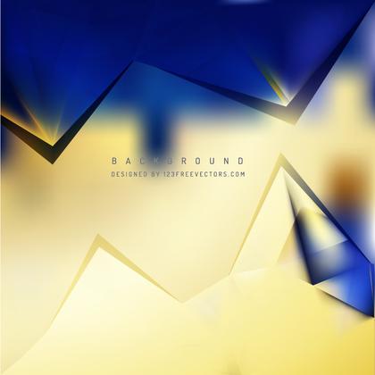 Blue Gold Geometric Triangle Background Design