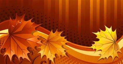 Background with Maple Leaves