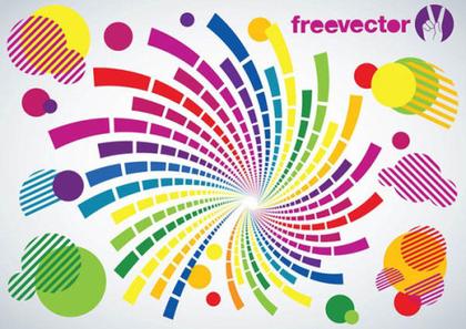 Circles Swirl Vector