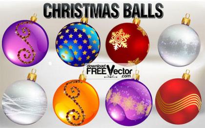 Vector Christmas Ornaments Free