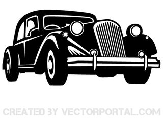 Vector Retro Car