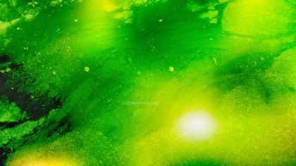 Abstract Green and Yellow Watercolor