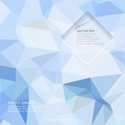 Blue Abstract Polygonal Triangular Background Free
