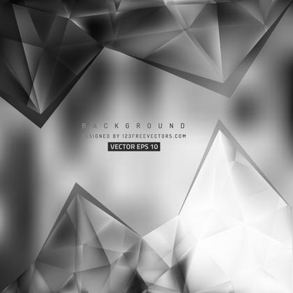 Abstract Black and Gray Triangle Polygonal Background