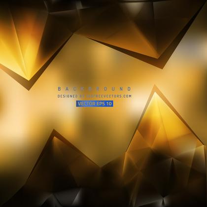 Abstract Black Orange Triangular Background Template