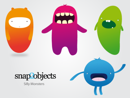Free Silly Vector Monsters
