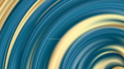 Swirling Teal and Gold