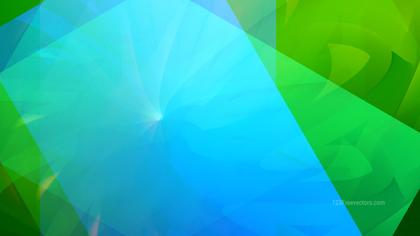 Abstract Blue and Green Shapes
