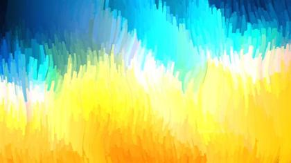 Abstract Blue and Yellow Brushstrokes