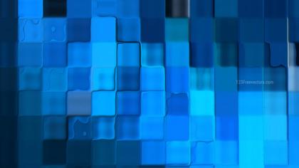 Blue Cubes Abstract