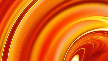 Swirling Orange and Yellow Abstraction