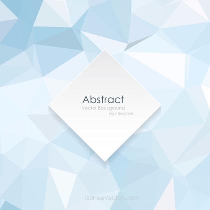 Light Blue Abstract Polygonal Triangular Background Design