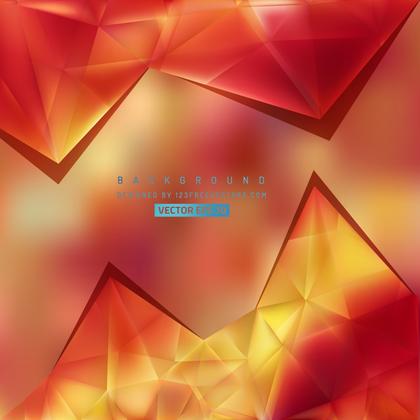 Red Yellow Triangle Polygonal Background Template
