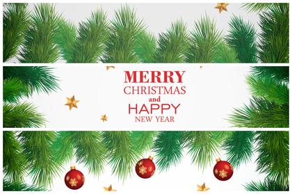 Festive Delight: 35 Top-View Christmas Balls and Fir Tree Branches for Your Winter Wonderland Creations