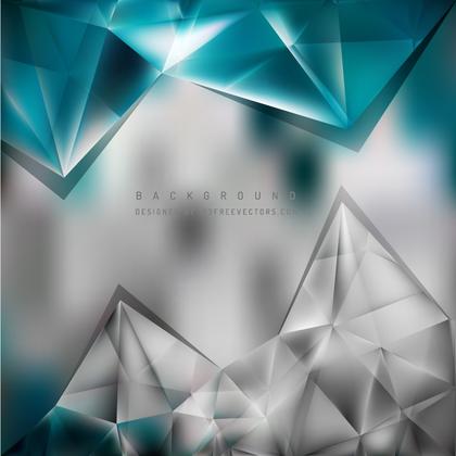 Abstract Gray Turquoise Triangle Polygonal Background Design