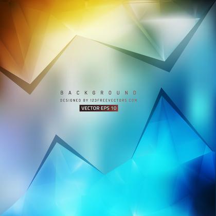 Orange Turquoise Polygonal Triangular Background
