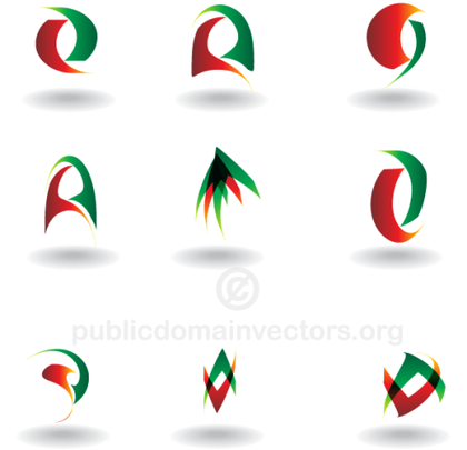 Vector Abstract Logo Design Elements