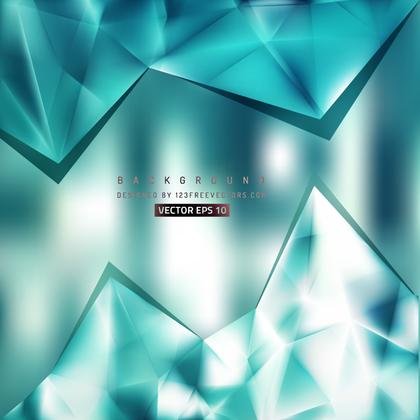 Abstract Turquoise Polygonal Triangular Background