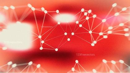 Networked Dots on Red